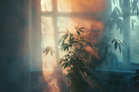 air humidity concept in minimalistic style