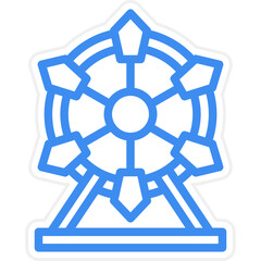 Ferris Wheel Icon Style