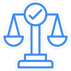 Checks And Balances Icon Style