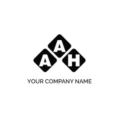 AAH letter logo design on white background. AAH logo. AAH creative initials letter Monogram logo icon concept. AAH letter design