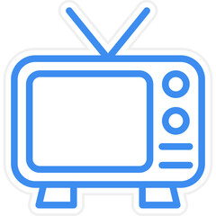 Fototapeta premium TV Icon Style