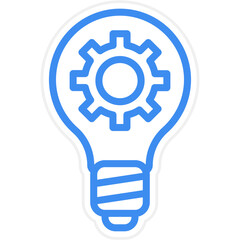 Light Usage Efficiency Icon Style