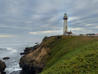 Fototapeta na wymiar Pigeon Lighthouse on California Coast 