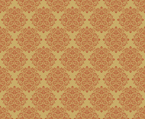 Ethnic Pattern. Ethnic India seamless pattern design oriental style. Damask India Motif.