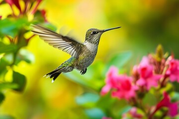 Fototapeta premium hummingbird on a flower