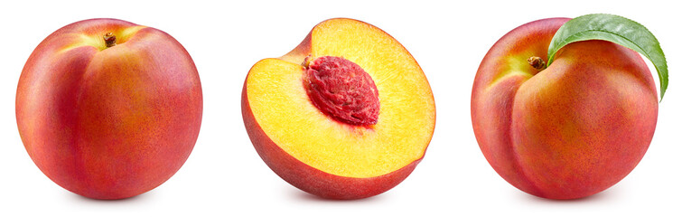 Fresh organic peach isolated - 756982948