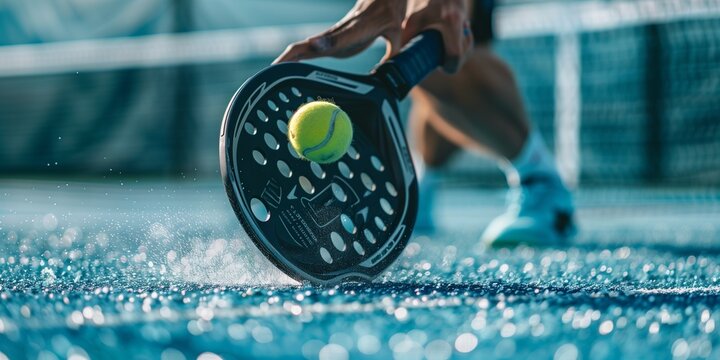 Padel player. Padel tennis open tour.