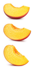 Fresh organic peach isolated - 756983539