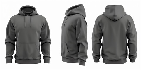Blank hoodie mockup . Streetwear template