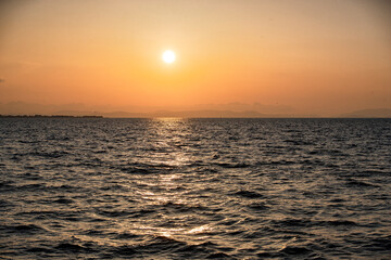Sunset and sea