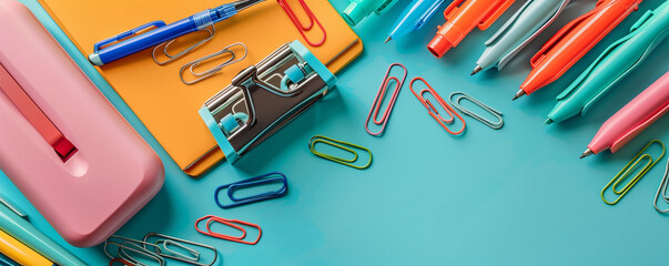 Office paperclip and pins.