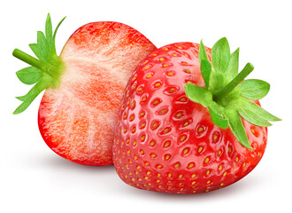 Strawberry isolated on white background - 756985962