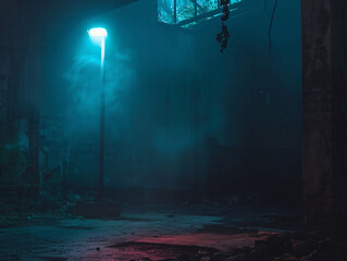 Flash unit illuminating a dark, moody scene, highlighting the power of light in photography