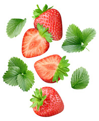 Strawberry isolated on white background - 756985995
