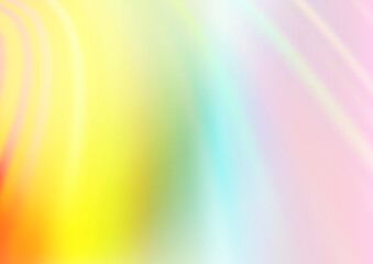 Light Multicolor, Rainbow vector background with bent ribbons. - obrazy, fototapety, plakaty