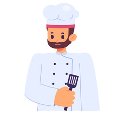 Vector Illustration of Chef Avatar