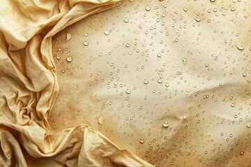 Piece of cloth with water droplets on it - obrazy, fototapety, plakaty