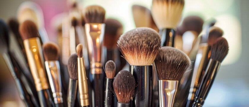 Clean makeup brushes and let dry before using again