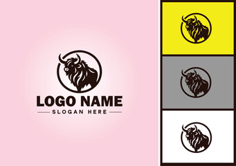 bison logo vector art icon graphics for business brand icon bison logo template © sahadul