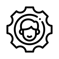 talent management line icon