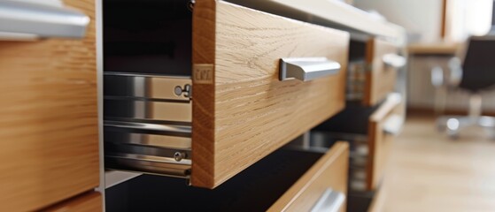drawers in a filing cabinet