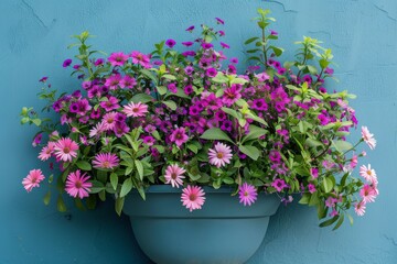 Fototapeta na wymiar Flower arrangement of potted female plants