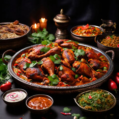 Indian Chicken Curry cooked with spieces