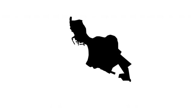 Animated video of Agadir map in Morocco