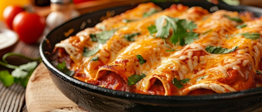 Mexican enchiladas dish