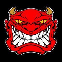demon face logo