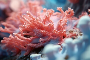 Naklejka na ściany i meble Photo of a coral colony on a reef, Egypt