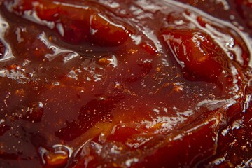 Obraz premium Sauce with BBQ texture