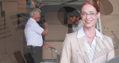 Close up of a Caucasian female manager