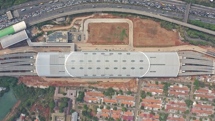 Jakarta High speed railway station (drone photo)