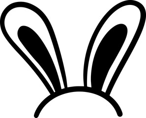 Rabbit ears, bunny, ears, Easter, illustration, decoration, cute, cartoon, headdress,