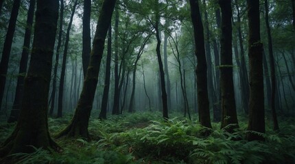 morning in the forest