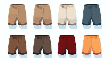 Shorts icon flat design illustration flat vector 