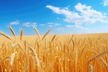 Ripe wheat fields in late summer.