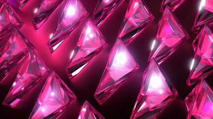 Background with pink diamonds arranged randomly