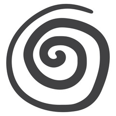 Hand drawn doodle spiral
