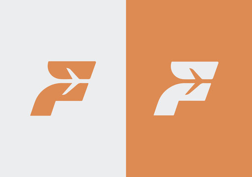 letter f and plane vector, Initial F logo, letter F with plane and wing combination, usable for aviation business and company logos,