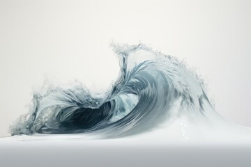 An oil wave depicted against a plain white backdrop
