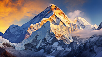 Beautiful Himalayan mountain - obrazy, fototapety, plakaty