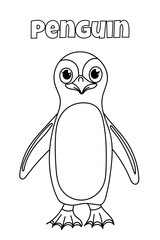 Penguin Coloring Page For Kids Is A Creative Book For Coloring - 757015909