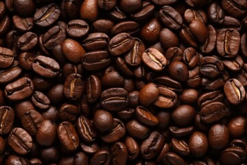 Fototapeta premium Background of roasted coffee beans