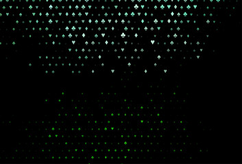 Dark green vector layout with elements of cards.