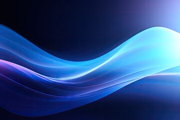 Abstract background featuring blue light waves.