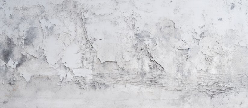 A closeup image of a white wall with a marble texture, resembling a snowy slope. The monochrome photography captures the art in the landscape
