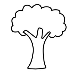 Tree Vector Line Icon