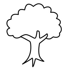 Tree Vector Line Icon